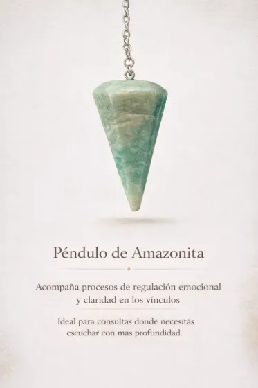 Dije de P&eacute;ndulo de Amazonita
